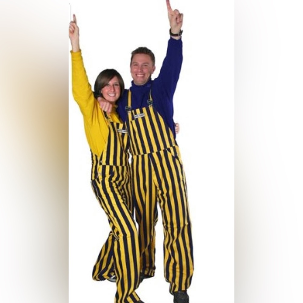 Game Bibs Black and Yellow Overalls
